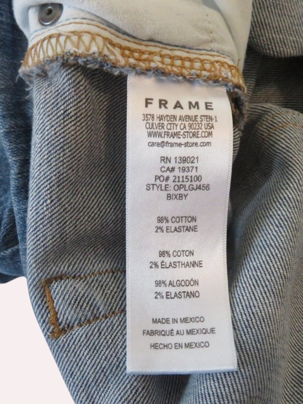FRAME - Women's Jeans, Size 28, Medium Blue, Very Good Condition - Picture 9 of 16